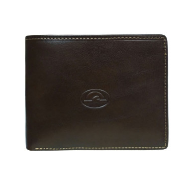 Leather wallet Italico 534 moro brown