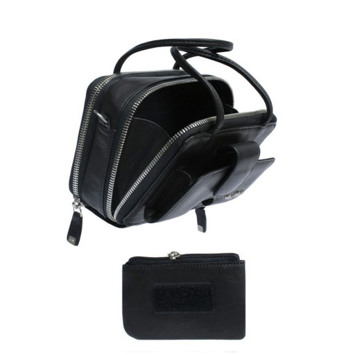 Сумка шкіряна Contatto 3075 чорний