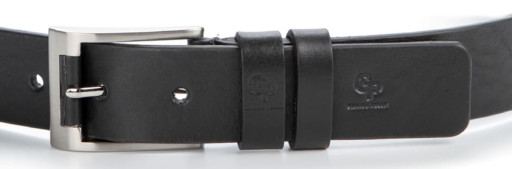 Стильний чоловічий ремінь з натуральної шкіри GRANDE PELLE 00773 Чорний