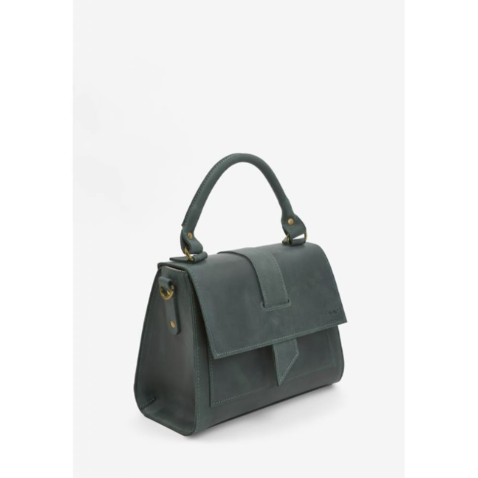 Жіноча шкіряна сумка Ester зелена vintage
