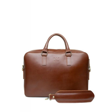 Шкіряна ділова сумка Briefcase 2.0 світло-коричневий