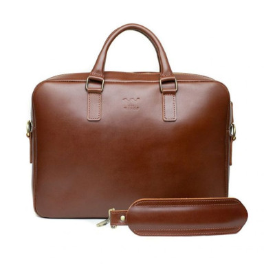 Шкіряна ділова сумка Briefcase 2.0 світло-коричневий