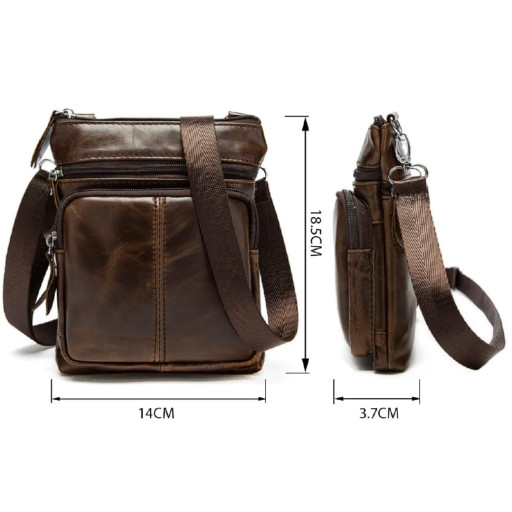 Сумка чоловіча Vintage шкіряна 14608