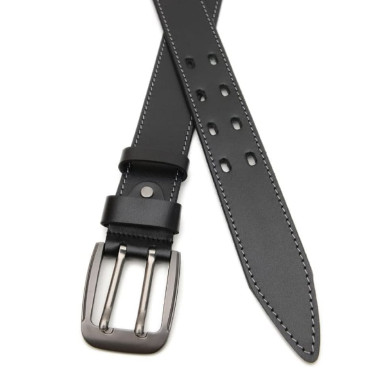 Мужской ремень из натуральной кожи V1125GX30-black