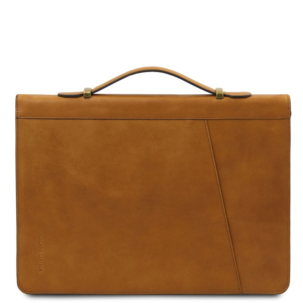 Costantino Leather document case with handle