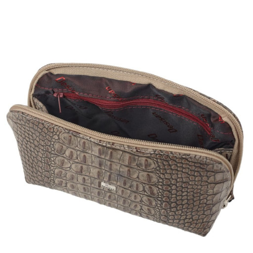 Косметичка шкіра Desisan 1-832 світло-бежевий кроко