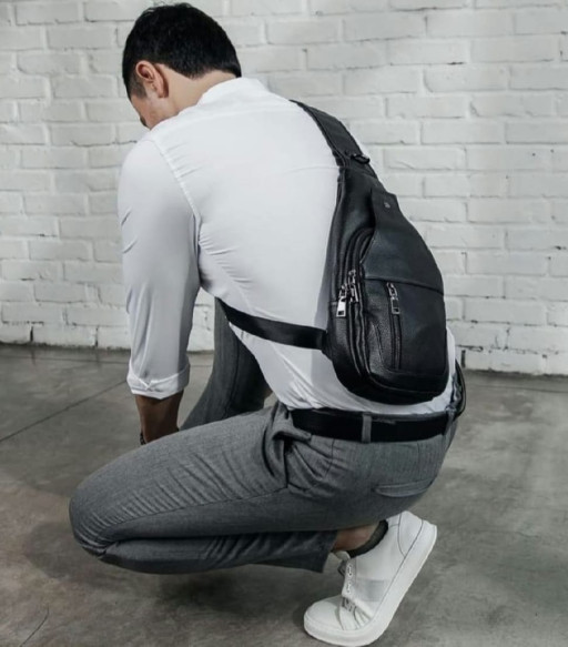 Стильний чоловічий однолямковий рюкзак John McDee JD4004A