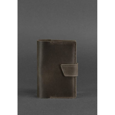 Leather passport cover 4.0 dark brown