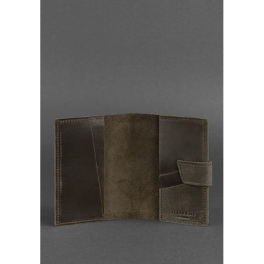 Leather passport cover 4.0 dark brown