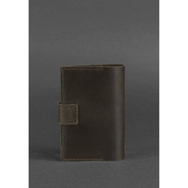 Leather passport cover 4.0 dark brown