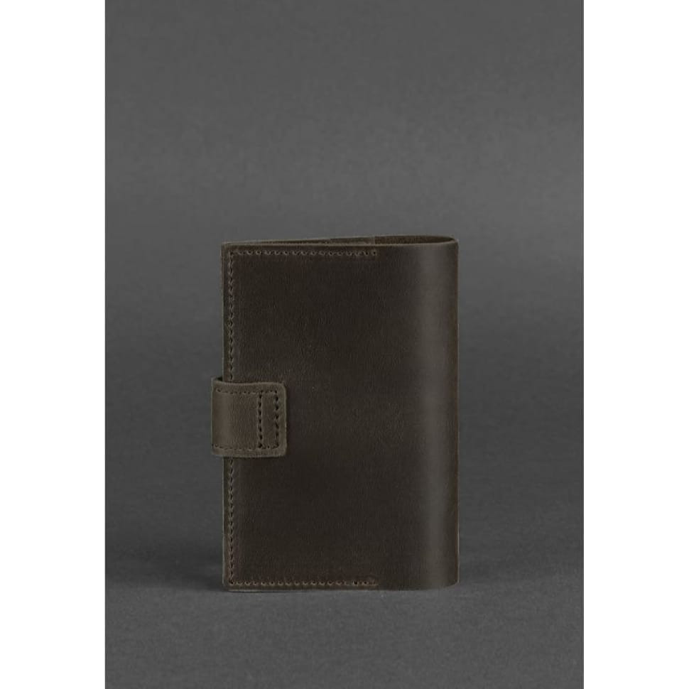 Шкіряна обкладинка для паспорта 4.0 темно-коричнева