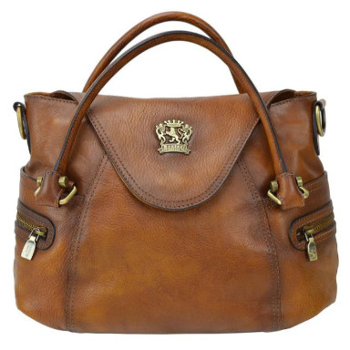 Pratesi BMA506 - Rincine B506 Lady Bag in cow leather Rincine B506 Brown