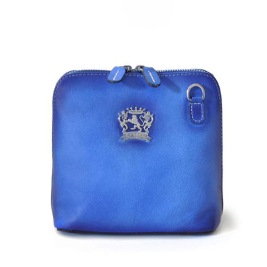 Pratesi BBE467 - Cross Body Bag Volterra Bruce in cow leather Bruce Electric Blue