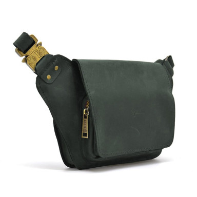 Leather banana belt green RE-8128-3md TARWA