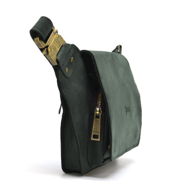 Leather banana belt green RE-8128-3md TARWA