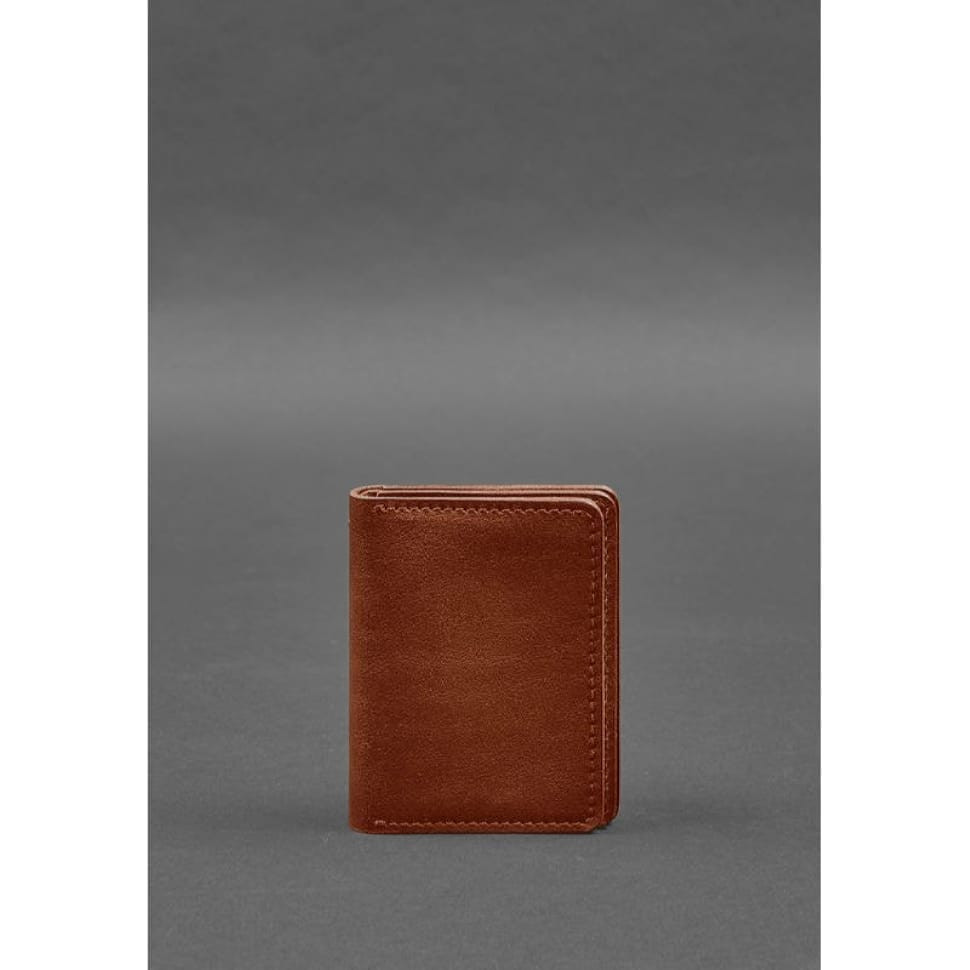 Leather cover for driver's license, ID and plastic cards 2.0 light brown