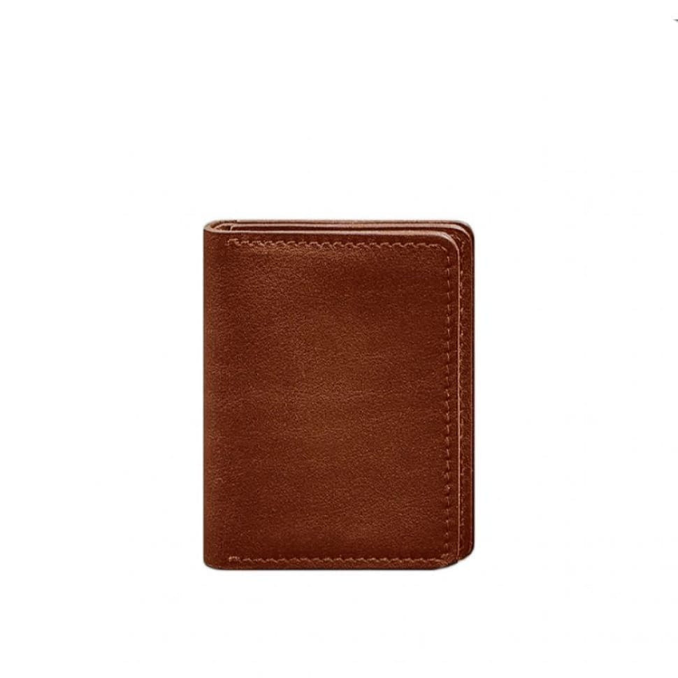 Leather cover for driver's license, ID and plastic cards 2.0 light brown