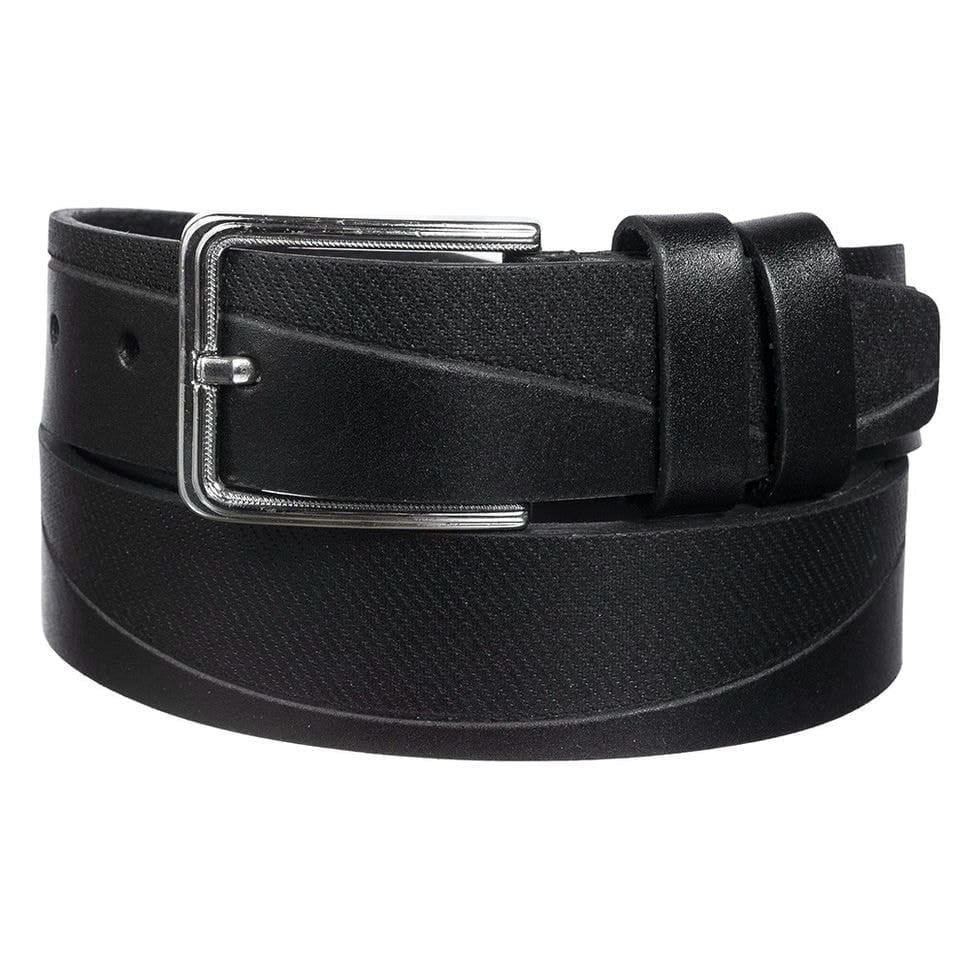 Ремінь шкіряний YSK класичний 3,5 см 3057-1 чорний