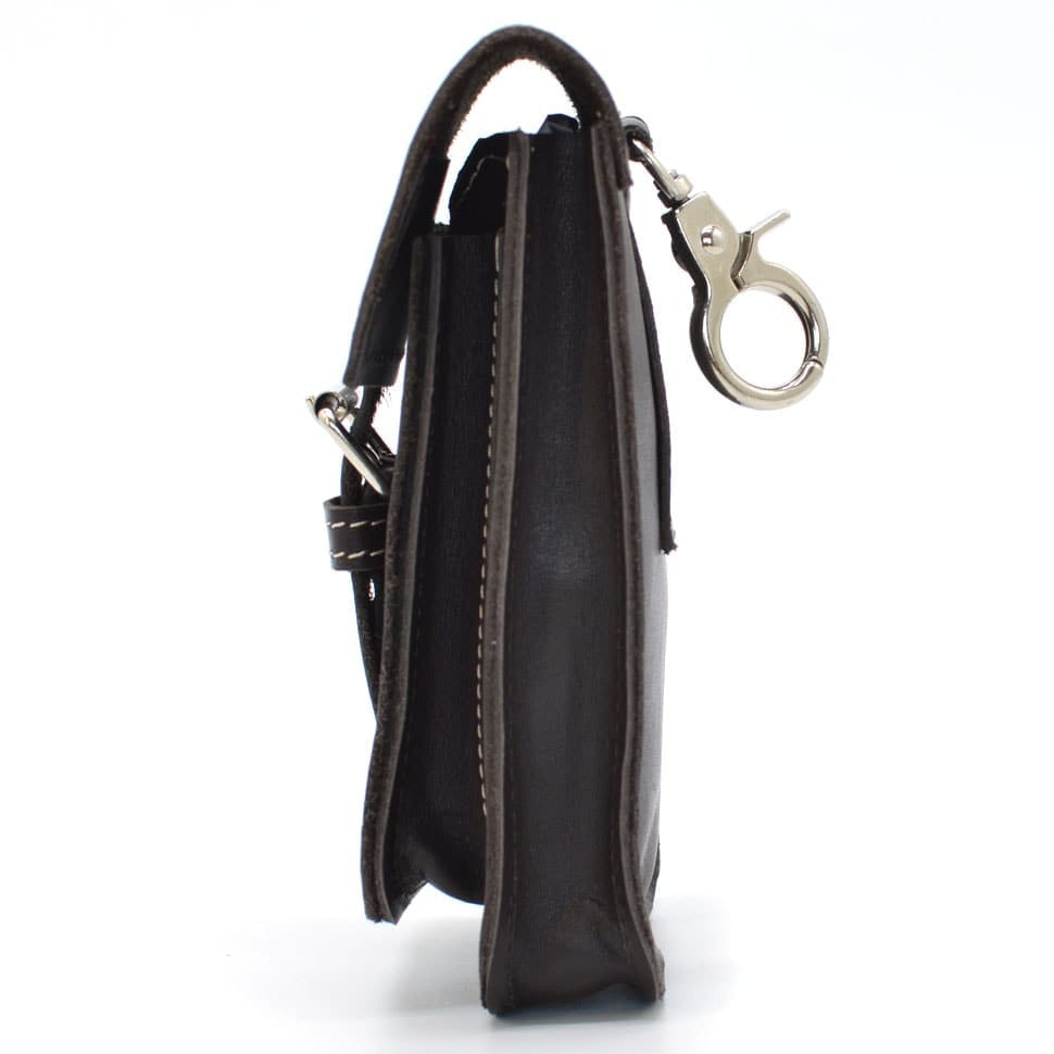 Шкіряна сумка чохол на пояс коричнева TARWA GC-2090-3md