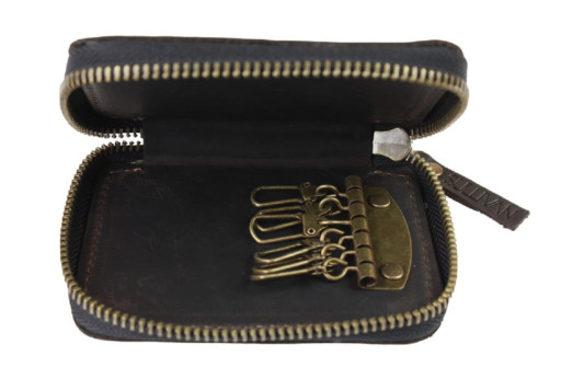 Ключниця шкіряна сумочка для ключів SULLIVAN 12227(6) коричнева