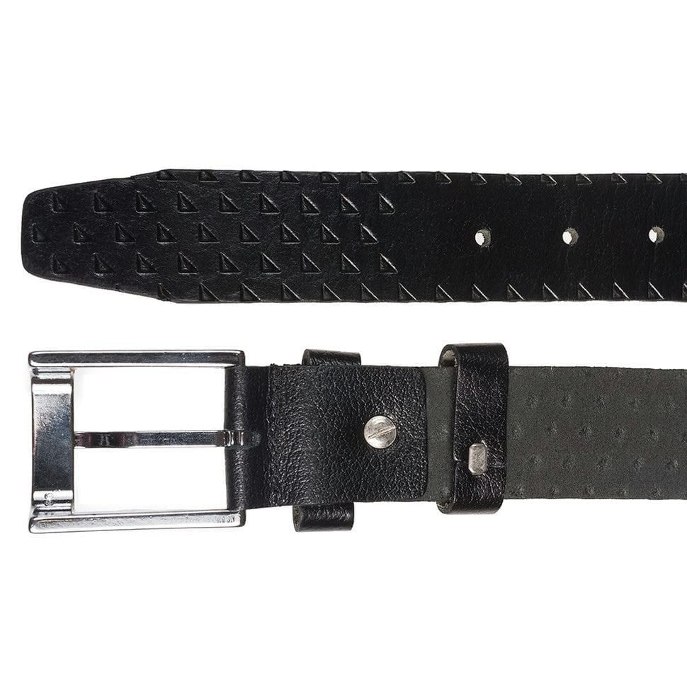 Шкіряний ремень YSK класичний 3,5 см 2050 -1 чорний