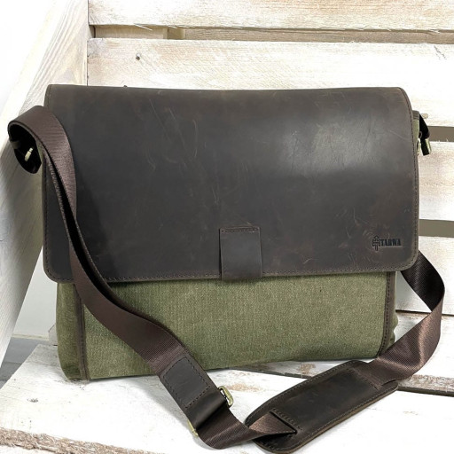 Чоловіча сумка через плече RH-3940-4lx TARWA, кольори хакі