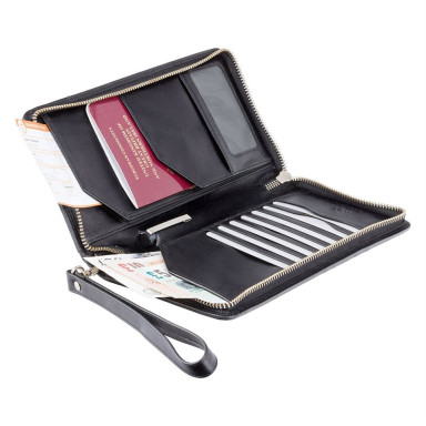 Travel Wallet Visconti MZ101 Wing (Italian Black)