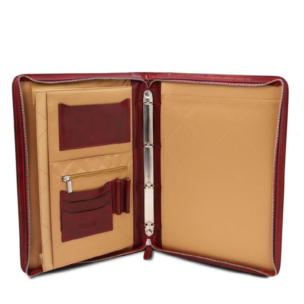 Ексклюзивна шкіряна папка для документів із кільцями Lucio Tuscany TL141215