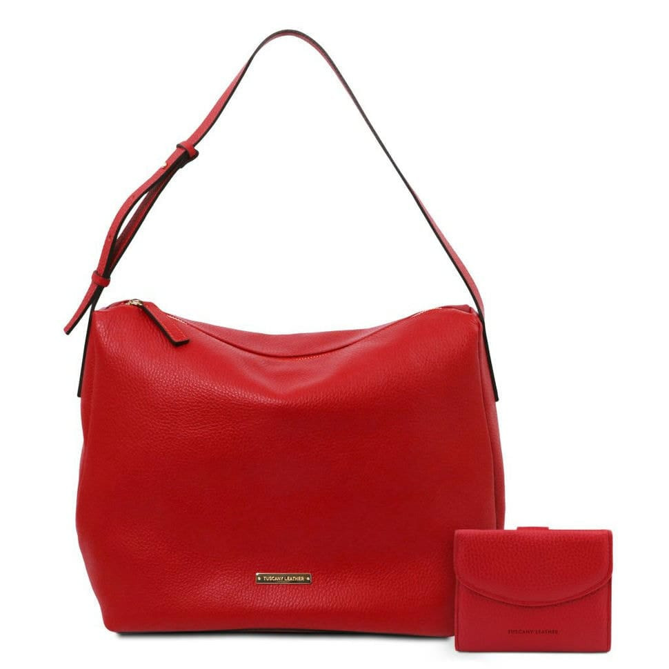 Жіночий набір Ischia - сумка хобо та гаманець з моєтницею Tuscany TL142149