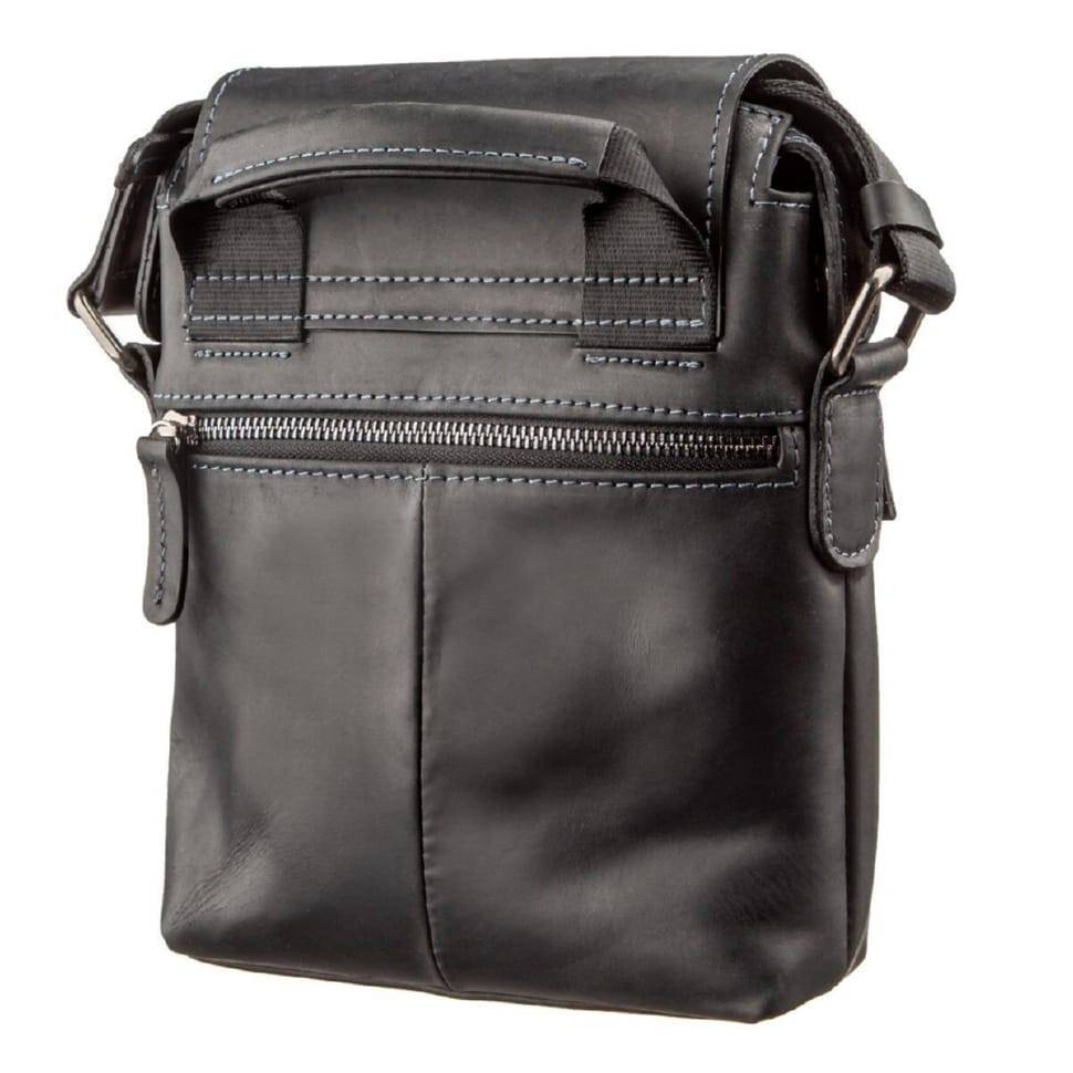Men's bag matte SHVIGEL 11173 leather Black