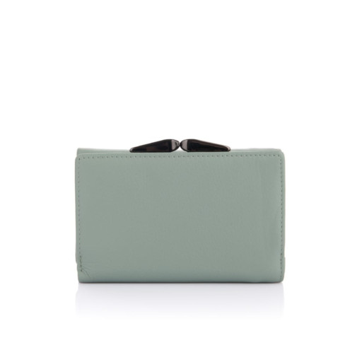 Стильний жіночий гаманець із натуральної шкіри Marco Coverna W003 Light Green