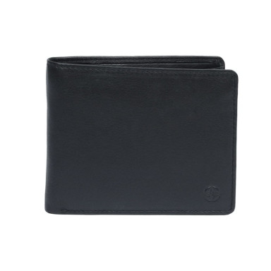 Leather wallet Cortina 5012 nero black