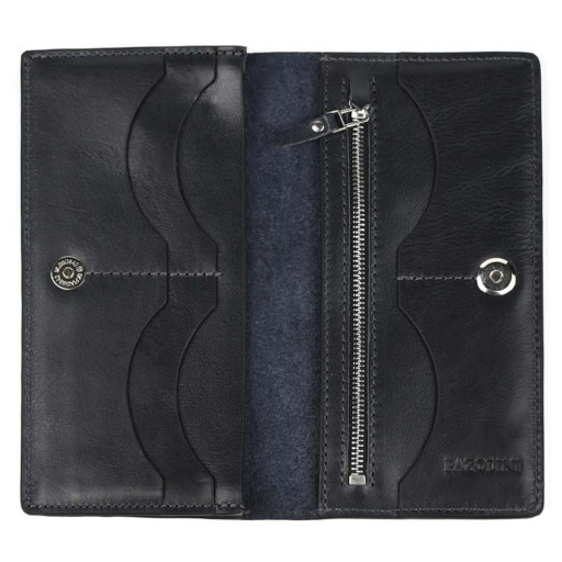 Чоловічий шкіряний гаманець лонгер Pazolini CP2670 синій