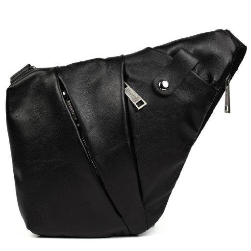 Чоловіча сумка-слінг через плече для шульги чорна TARWA GA-6405-3md