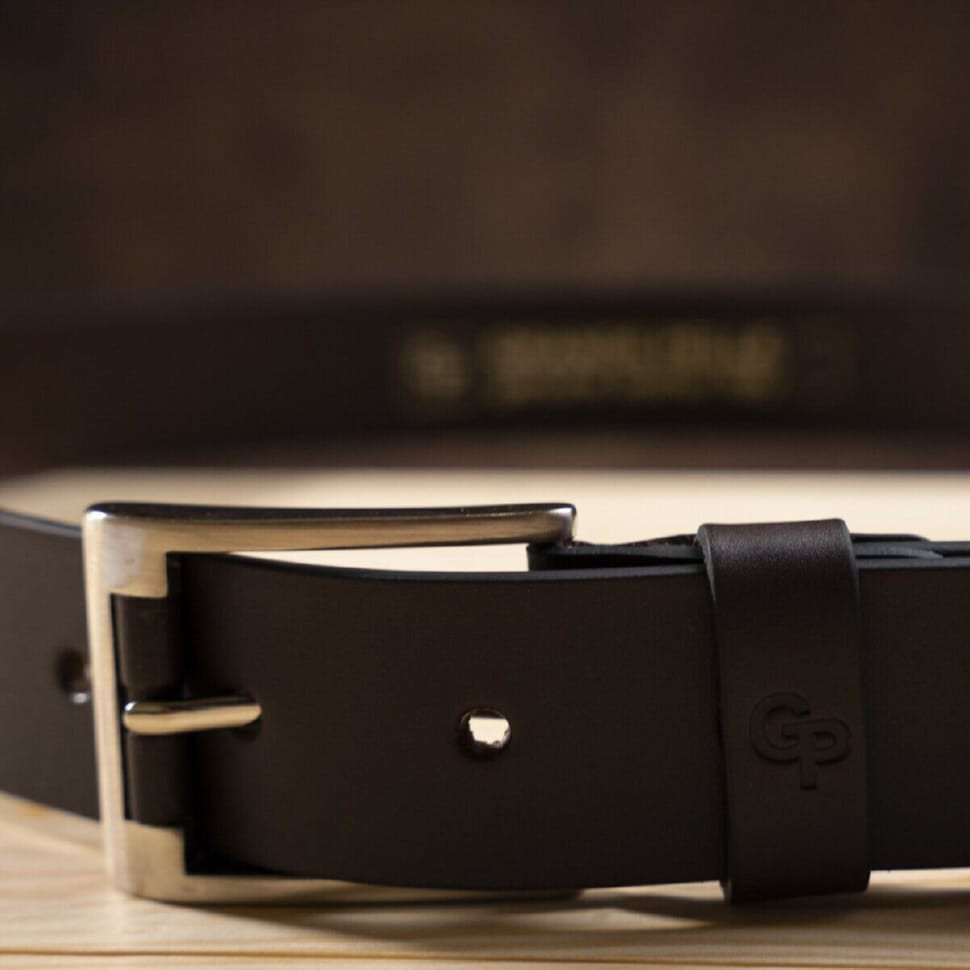 Mens Elite Leather Belt GRANDE PELLE 00776 Brown