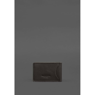 Leather cover for DSNS certificate with pocket, dark brown