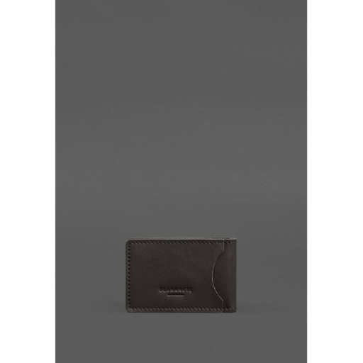 Шкіряна обкладинка на посвідчення ДСНС з кишенею темно-коричнева