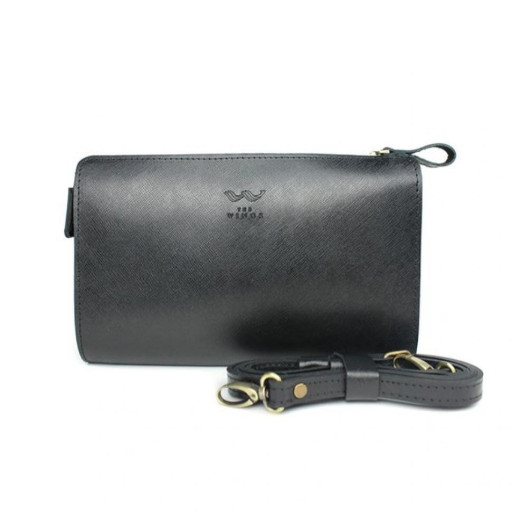 Шкіряний млатч чорний сап'ян