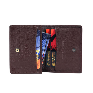 Hammonds Flycatcher CC606 Redwood Brown Leather Cardholder