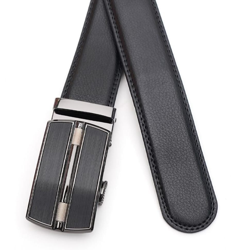 Шкіряний ремінь з автоматичною пряжкою V1GKX04-black