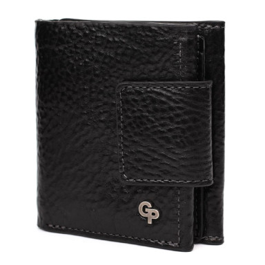 Невелике чоловіче шкіряне портмоне Grande Pelle 502410 чорне