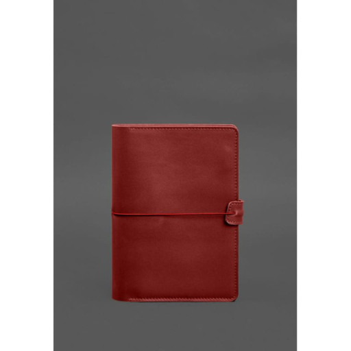 Шкіряний блокнот А5 (софт-бук) 9.4 червоний