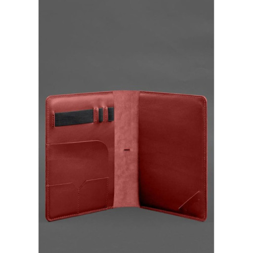 Шкіряний блокнот А5 (софт-бук) 9.4 червоний