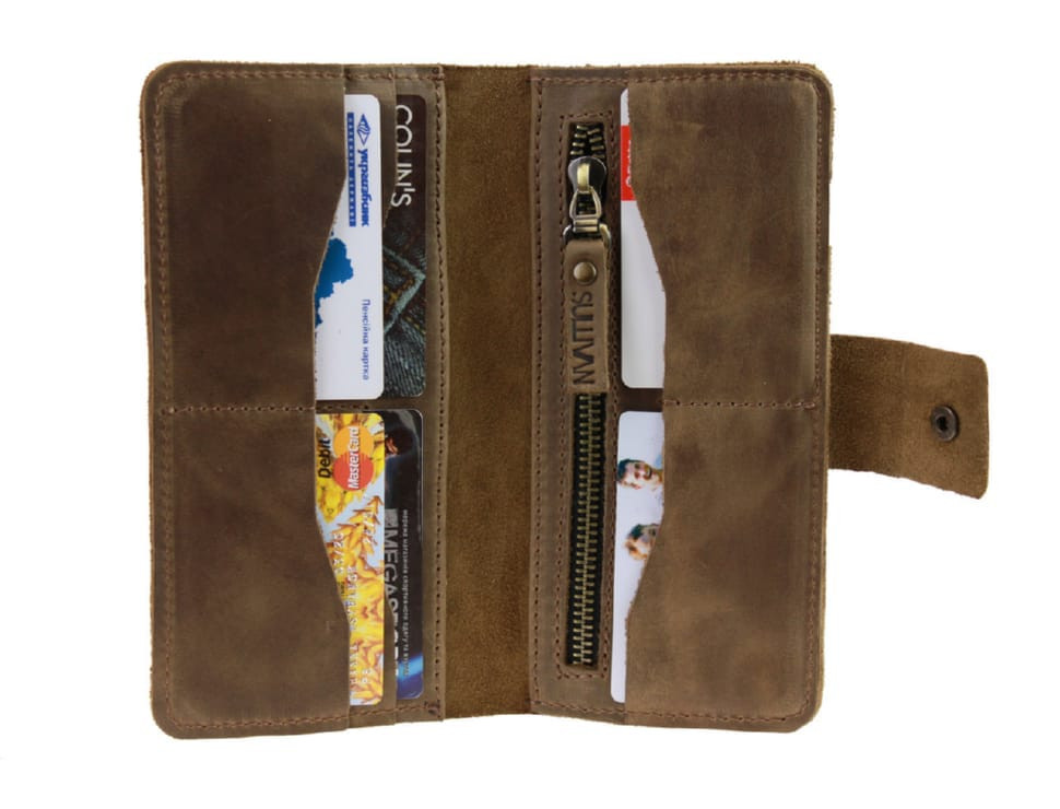 Гаманець жіночий шкіряний великий SULLIVAN 80264(10) оливковий