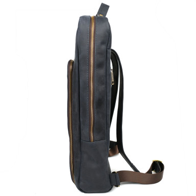 TARWA RK-1241-4lx blue leather backpack for a 17-inch laptop 