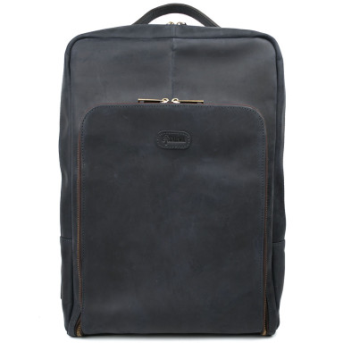 TARWA RK-1241-4lx blue leather backpack for a 17-inch laptop 