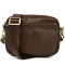 Сумка 3-в-1 через плечо кожаная TARWA GC-0324-4lx коричневая Наппа
