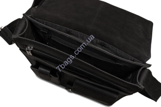 Класичний чоловічий месенджер з натуральної шкіри від Вісконті в насичених кольорах, 18410