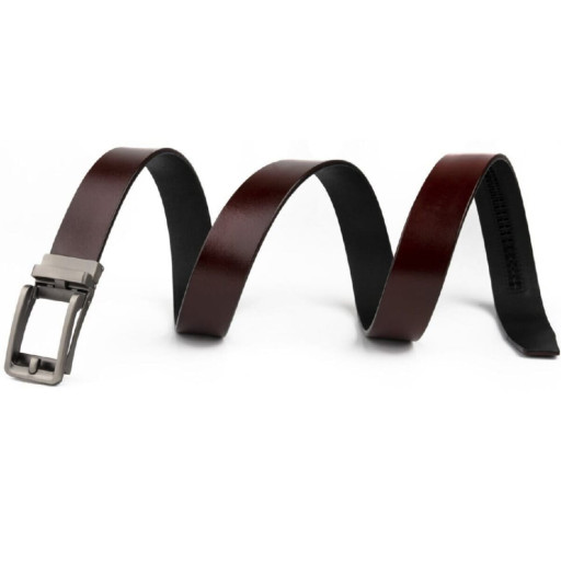 Ремінь чоловічий зі стильною пряжкою Vintage 20307 Коричневий