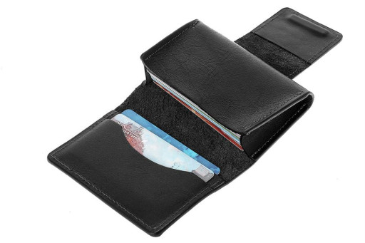 Візитниця на магніті, глянець, чорний GP